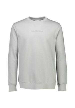 LOGO CHEST PRINT O-NECK - Felpa - soft grey