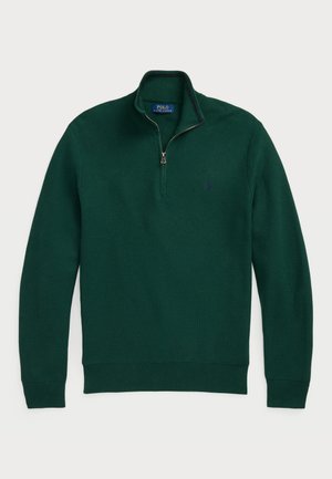 Polo Ralph Lauren KNIT COTTON QUARTER ZIP JUMPER - Jumper - vintage pine