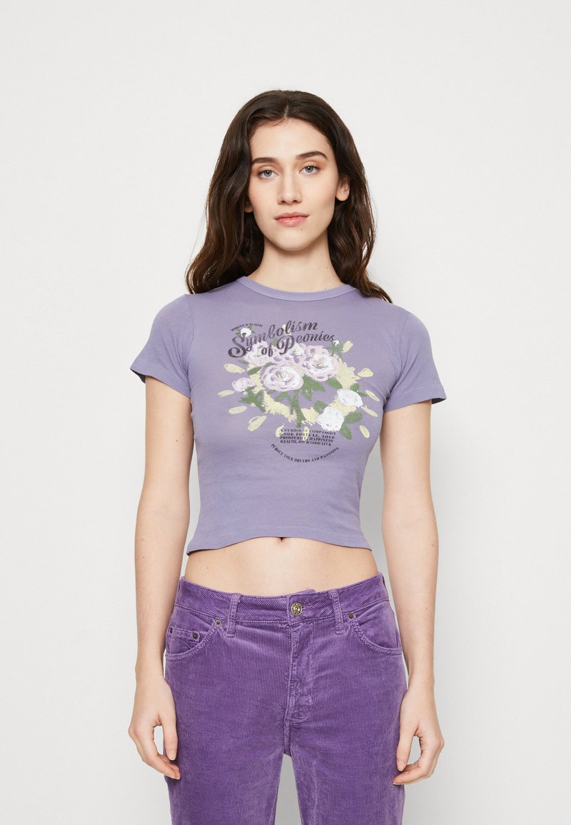 BDG Urban Outfitters PEONIES BABY Tshirts med print lilac/syrin