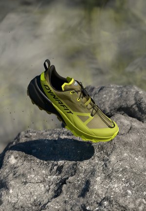 TRAVERSE 2 GTX - Παπούτσια πεζοπορίας - golden-coloured lime/military green