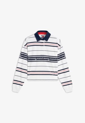 Tommy Jeans, SCRIPT RUGBY - Top s dlhým rukávom - ecru