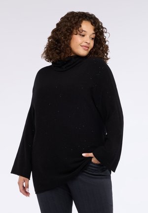 DOLCEVITA CON MICRO PAILLETTES - Maglione - nero