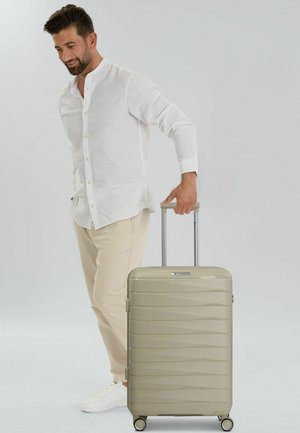 FRANKY, LONDON 4 ROLLEN TROLLEY M 65 CM MIT DEHNFALTE UNISEX - Valise - beige