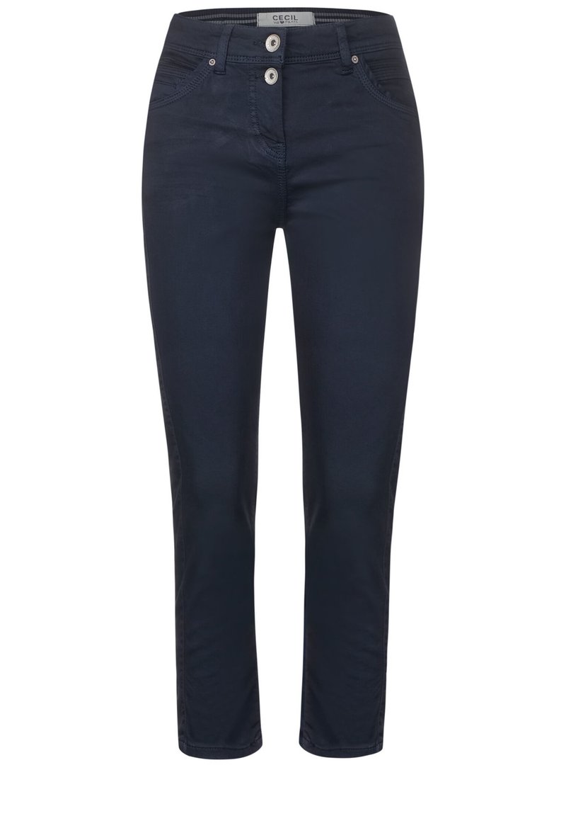 cecil Slim fit jeans donkerblauw cecil Slim fit jeans donkerblauw