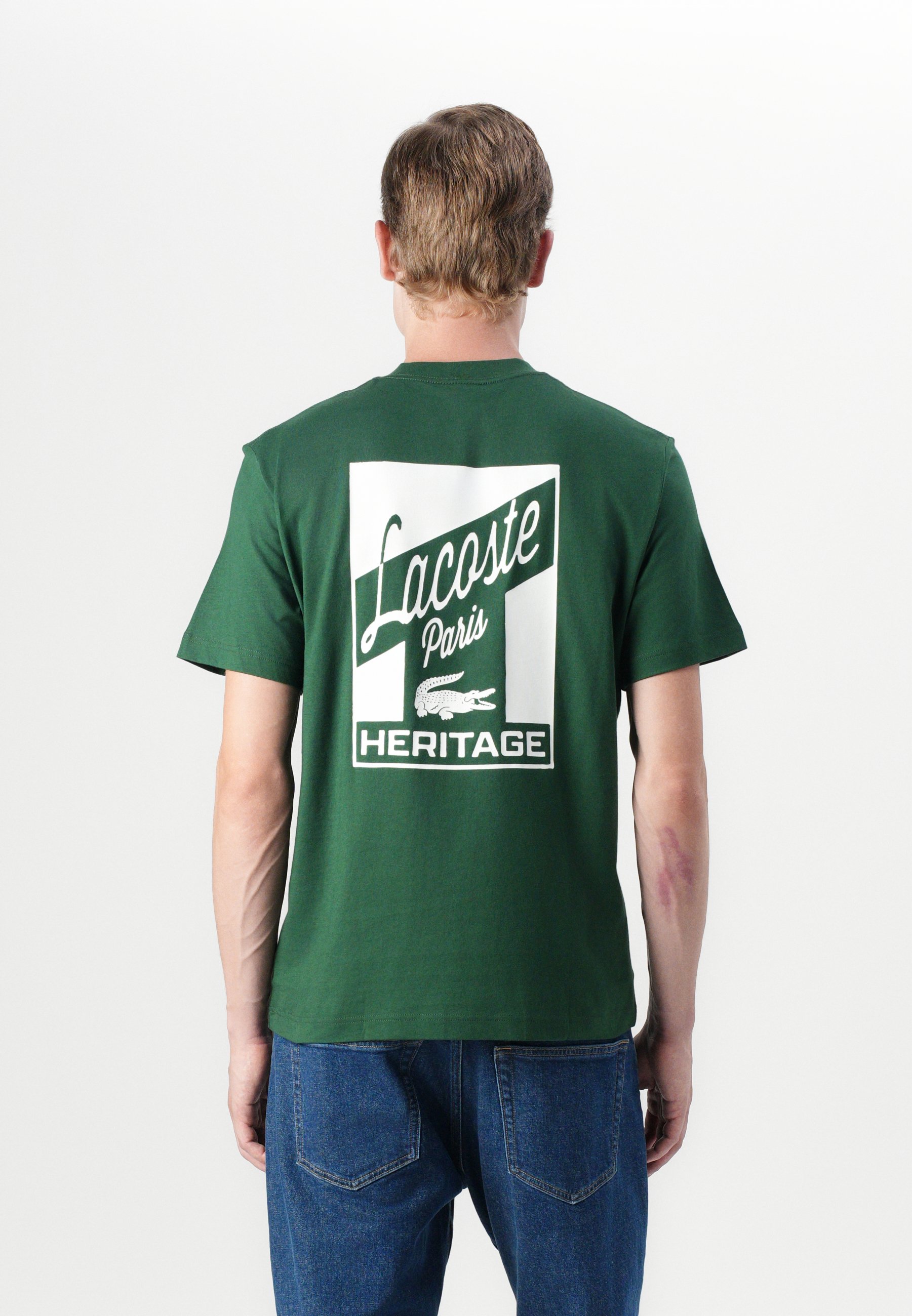 Lacoste T-shirt imprimé - green/vert - ZALANDO.FR