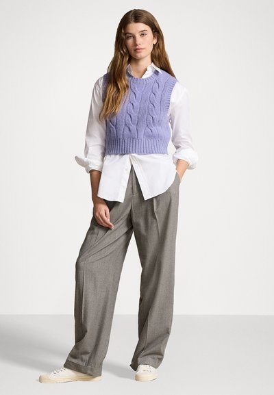 Polo Ralph Lauren CROPPED CABLE WOOL-CASHMERE JUMPER - Pullover - taylor purple