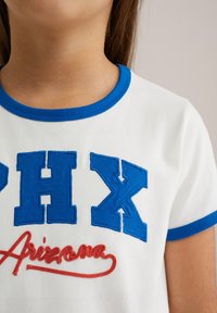 WE Fashion Marškinėliai su spaudiniu - white