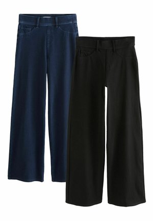 TALL FIT -WIDE LEG 2 PACK   - Wide Leg - black rinse blue