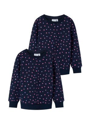 2ER-PACK   - Sweatshirt - dunkelblau