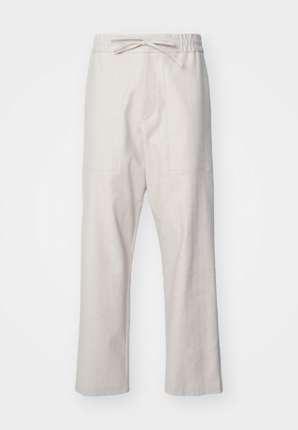 PANTALONE TESSUTO - Trousers - rigato milk stucco4