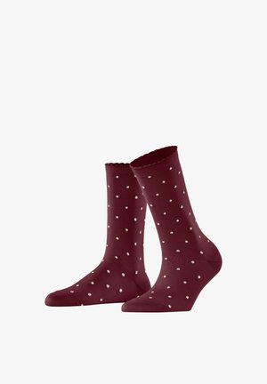 FALKE, SPIKE DOT SOCKEN - Socken - wine