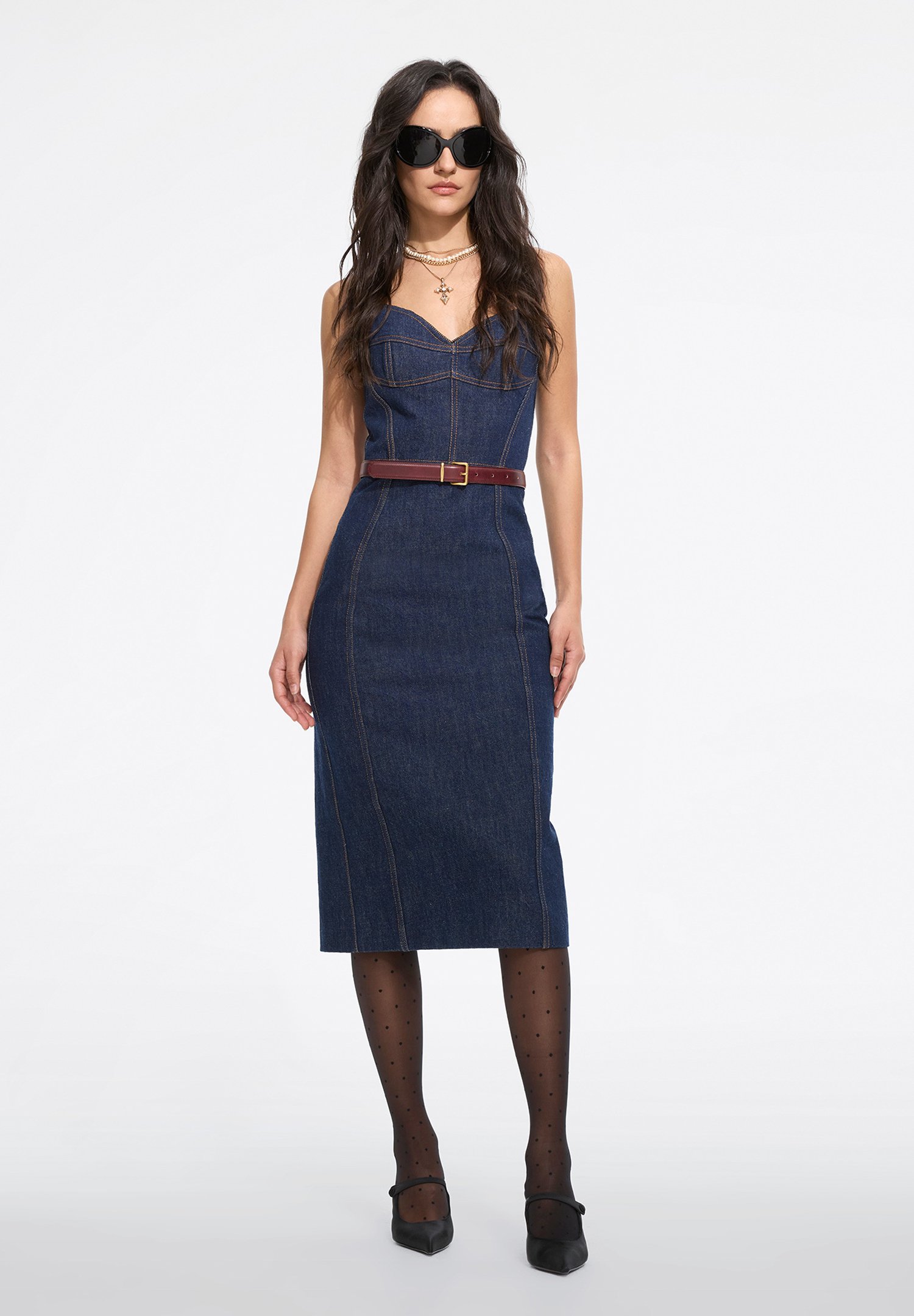 Miss Sixty - Sukienka jeansowa/niebieski denim - Zalando.pl