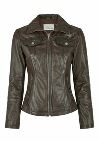 SEPRIA - Lederjacke - dunkelbraun