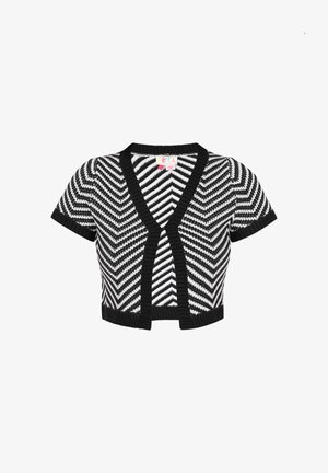 IZIA, IZIA CARDIGAN - Strickjacke - black white