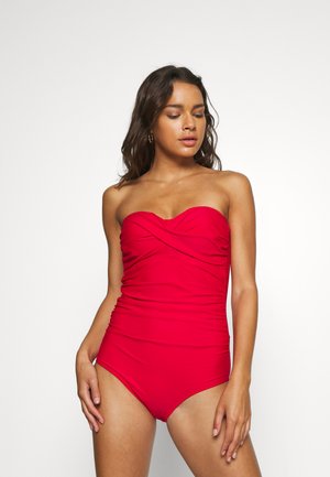 SANTA MONICA STRAPLESS CONTROL SWIMSUIT - Plavky - red