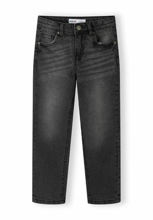 SIDE POCKETS AND REGULAR FIT - Džinsi ar taisnām starām - black denim