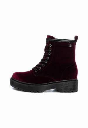 Botines con cordones - burgundy