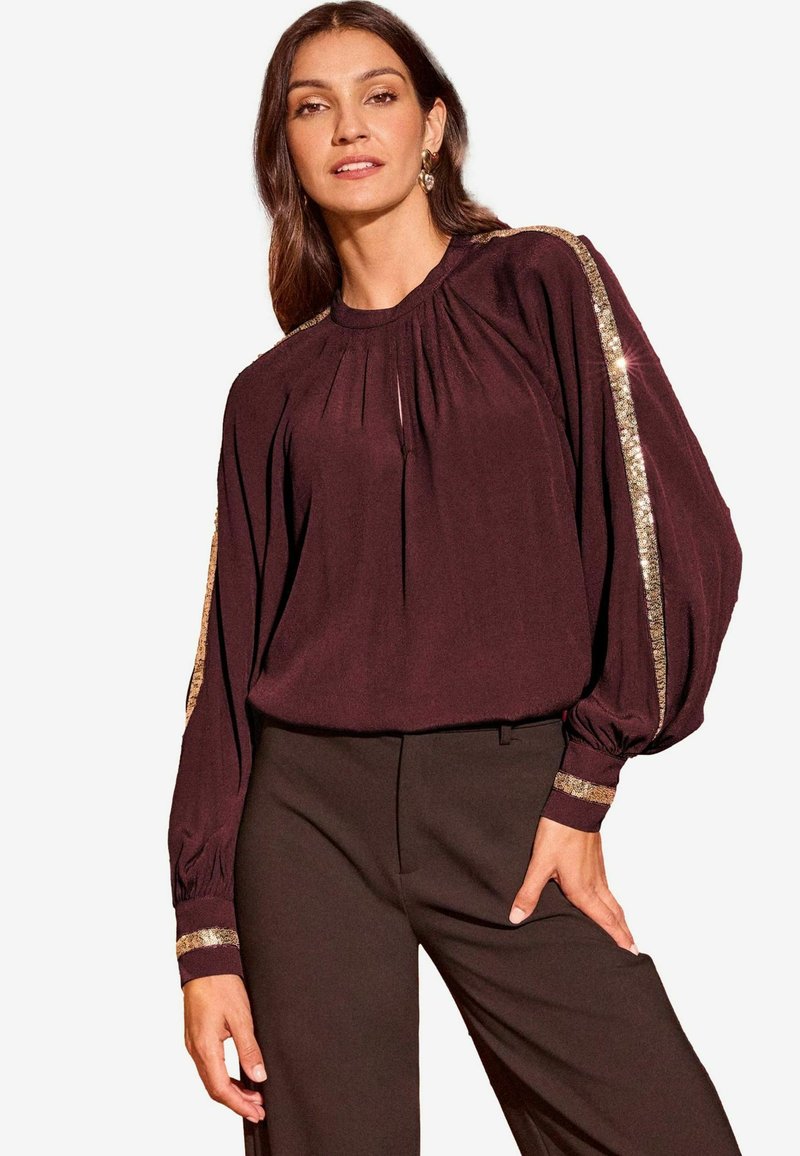 Love & Roses REGULAR FIT - CREW NECK SEQUIN  - Camicetta - red