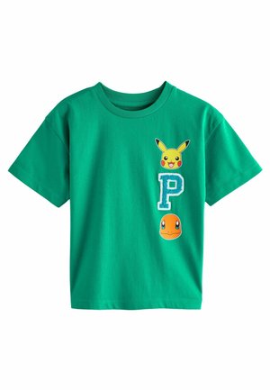 Next LICENSED POKEMON PIKACHU - REGULAR FIT - Trükipildiga T-särk - green