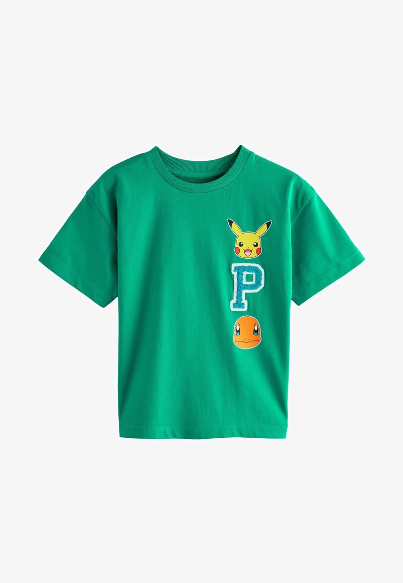 Next LICENSED POKEMON PIKACHU - REGULAR FIT - Trükipildiga T-särk - green