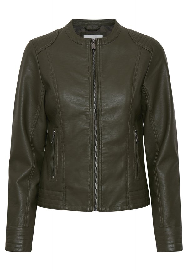 BYACOM - Faux leather jacket - deep depths4