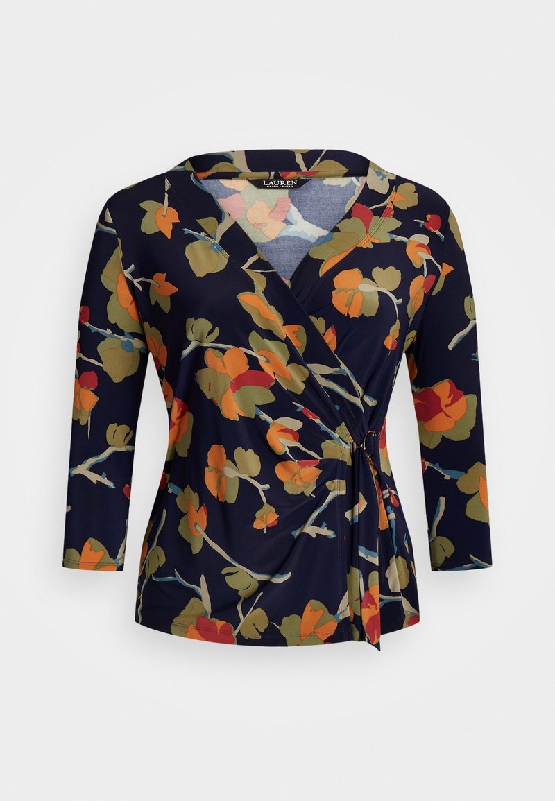 Lauren Ralph Lauren Woman Top s dlouhým rukávem - blue