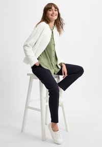 Franco Callegari Sweater met rits - ecru