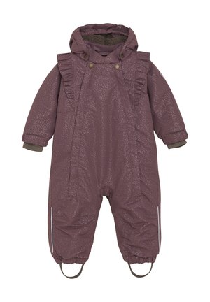 EN FANT WITH FRILLONG SLEEVES - Combinaison de pluie - rose taupe