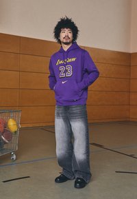 Nike Performance NBA CITY EDITION LOS ANGELES LAKERS LEBRON JAMES HOODY - Klubbklær - field purple