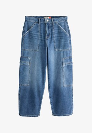 Next, REGULAR FIT - UTILITY WIDE CROP JEANS - Relaxed fit jeans - mid blue