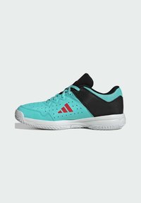 adidas Performance COURT STABIL JR - Tenisové boty na všechny povrchy - flash aqua   core black   cloud white