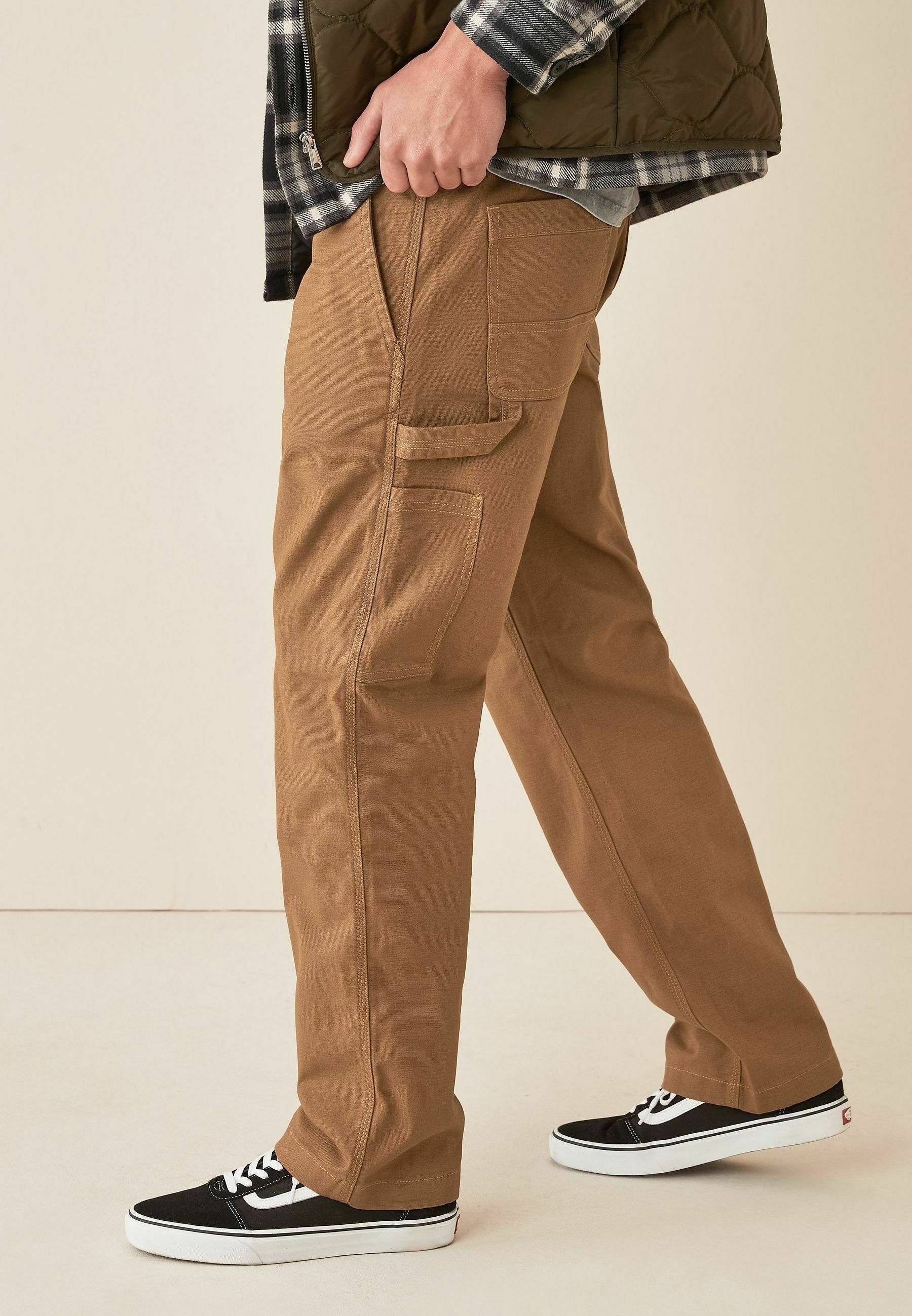 Next Trousers - tan brown/brown 
