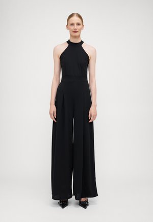 LEILA HALTER NECK WIDE LEG - Jumpsuit - black