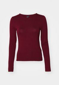 SOFT TOUCH CREW NECK TOP - Top dugih rukava - zinfandel