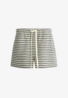 COTTON STRIPE - Tracksuit bottoms - white
