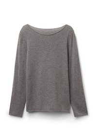 Stickad tröja - grey