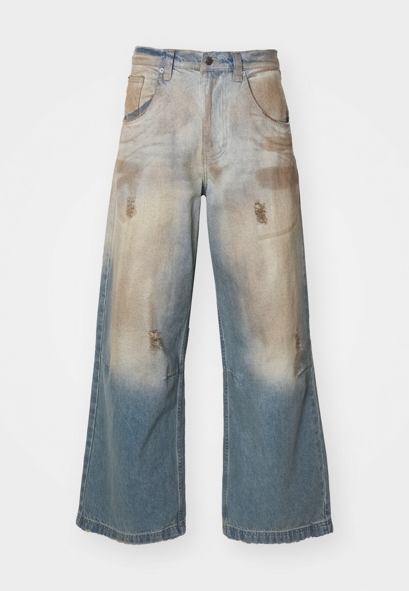 Jaded London MUD WASH COLOSSUS - Loose Jeans - blue denim - Zalando.ie