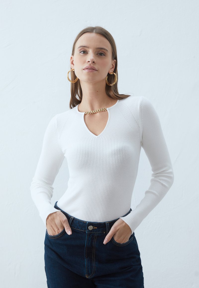 Anna Field Strikkegenser - off-white