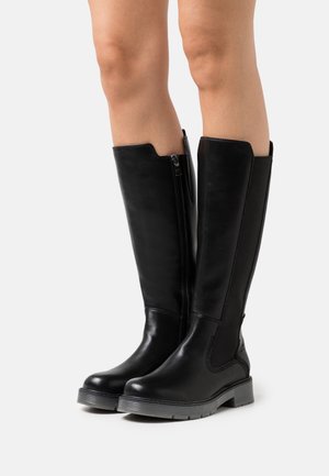TOM TAILOR Stivali con plateau - black