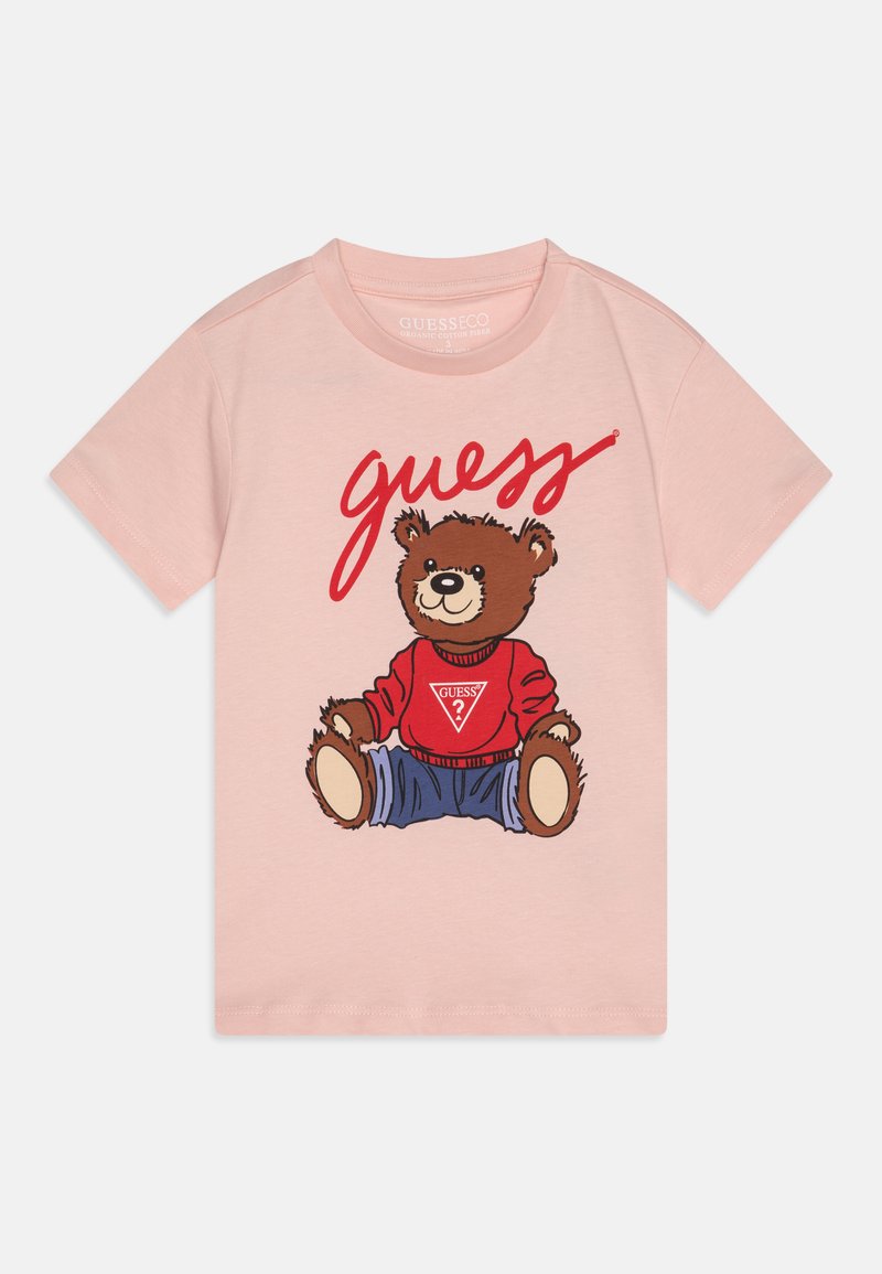Guess TODDLER CORE UNISEX - Apdrukāts T-krekls - pink roses