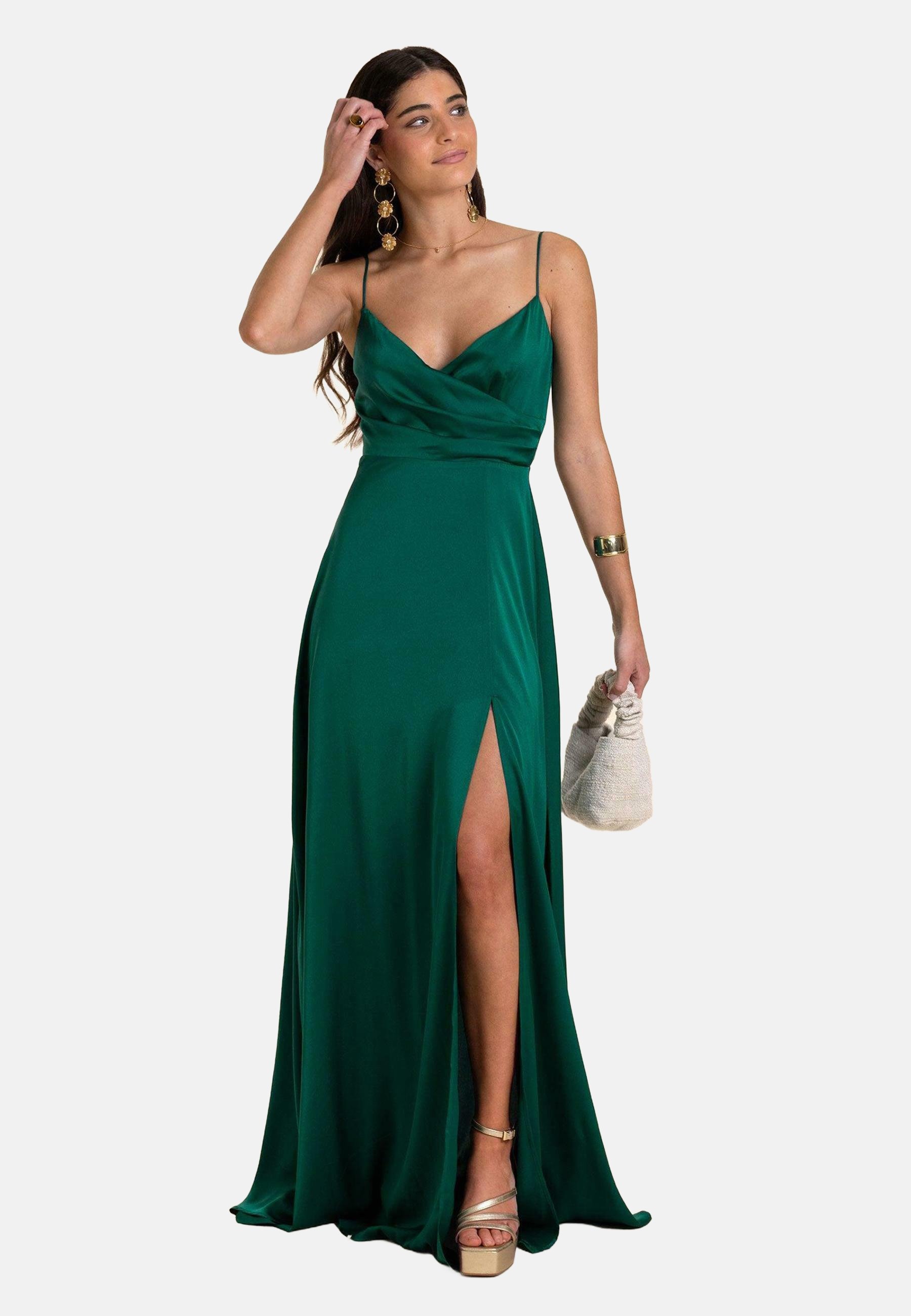 THE-ARE PRINCESA DE TIRANTES Vestido de fiesta green/verde