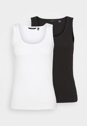 VMJESSICA TANK 2 PACK - Top - snow white/black