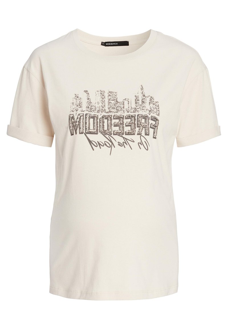 Supermom T-shirt print wit