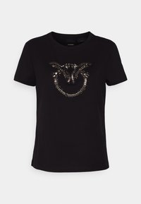 Pinko T-shirt Quentin con logo gioiello bianco main image 1