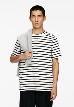 T-Shirt print - off white blue