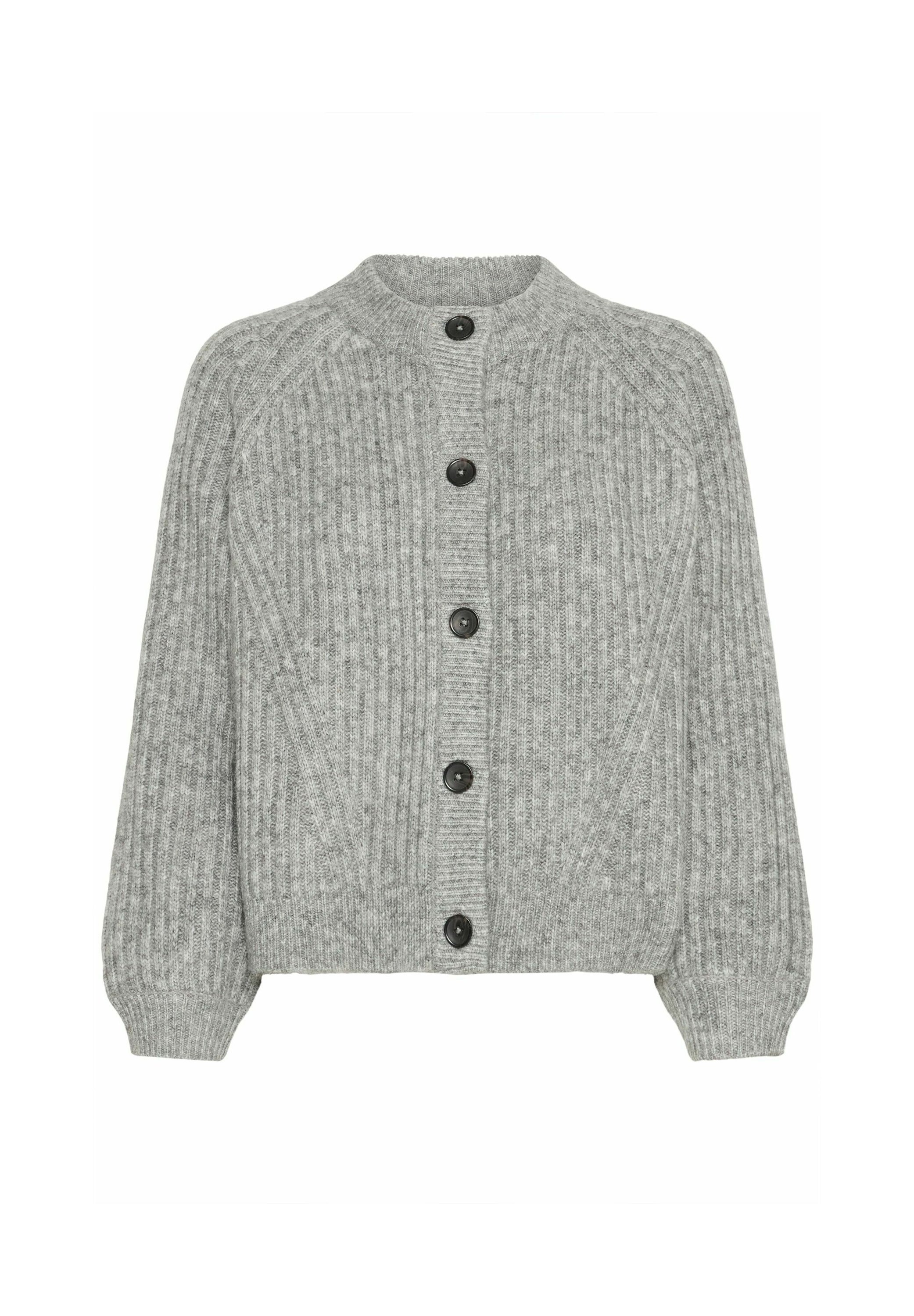 b.young BYNELLO - Cardigan - mid grey melange/grey - Zalando