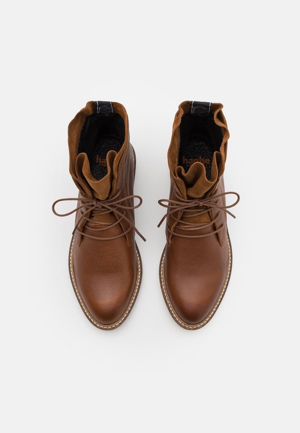 SINES - Lace-up ankle boots - cognac3
