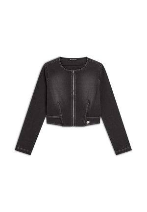 Chaqueta vaquera - medium grey denim black seams