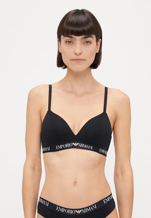 PADDED TRIANGLE BRA - Trīsstūrveida krūšturis - black beauty