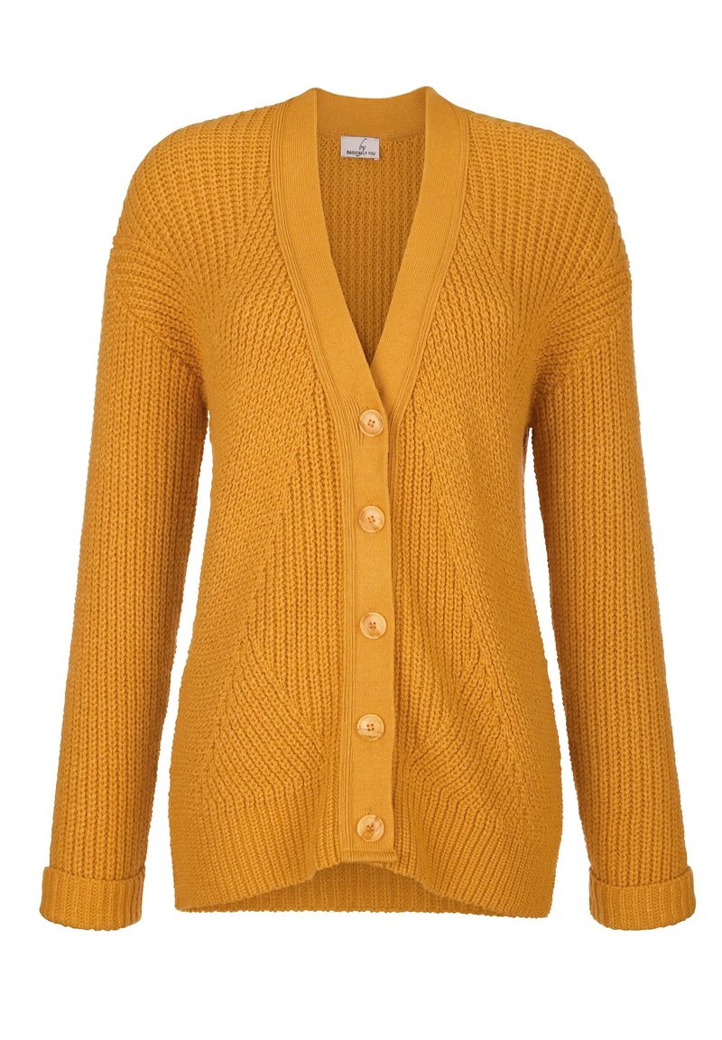 Damen Strickjacken | basically you Strickjacke ockergelb/ocker - MU05373 Damen Strickjacken | basically you Strickjacke ockergelb/ocker - MU05373